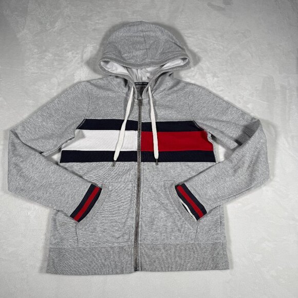 Tommy Hilfiger Other - Tommy Hilfiger Sport Activewear Jacket Men Size S Gray Full Zip Hooded Pockets